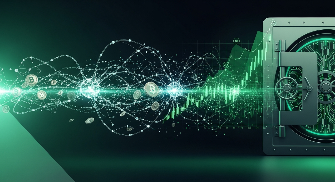 Agentic AI in Banking and Financial Services 2026 — neural networks and financial data flows